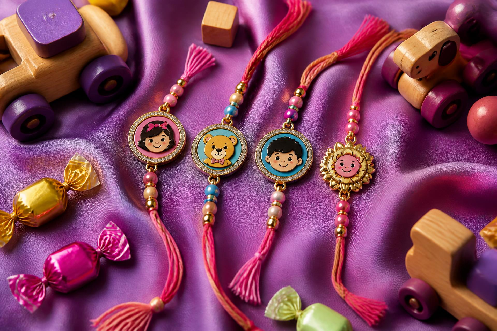 Handcrafted designer rakhis and personalized gift hampers from Sparkle Gifts
